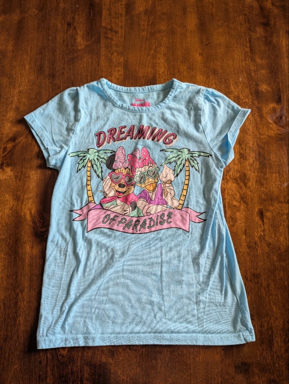Disney Minnie & Friends/Summer Graphic Tee/ Size 7